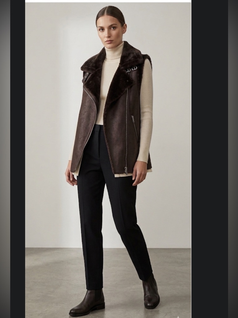 Nwt Romeo And Juliet Fur Lined Spectacular Vest